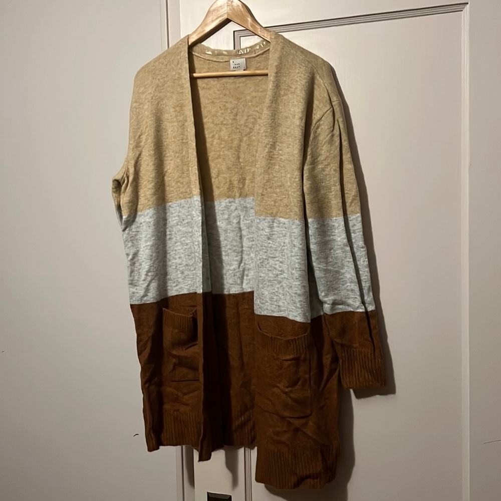 A New Day Women’s Tri-Colored Cardigan